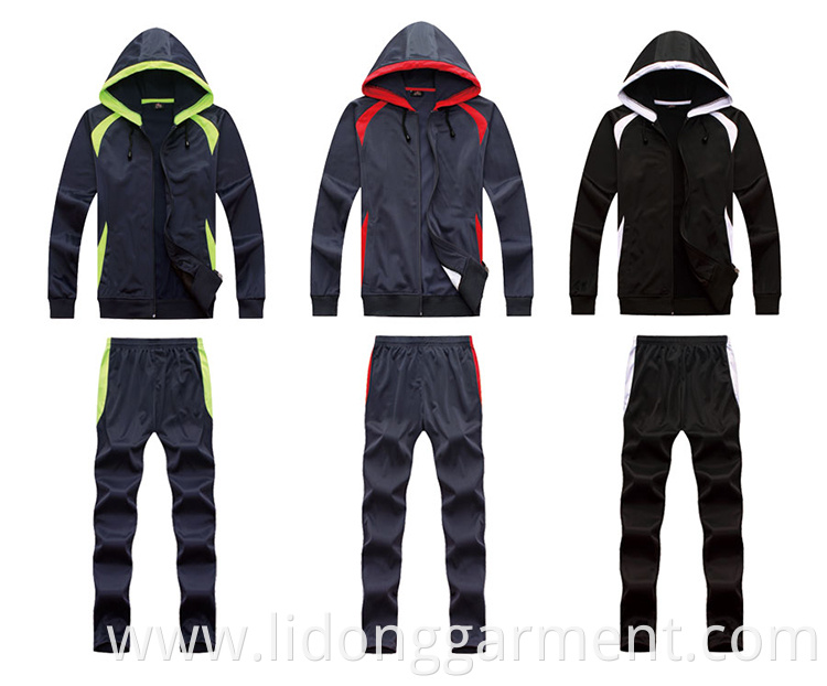 Lidong Sport Track Suit For Kids Men Latest Design Plain Tracksuit Ropa Deportiva Hombre